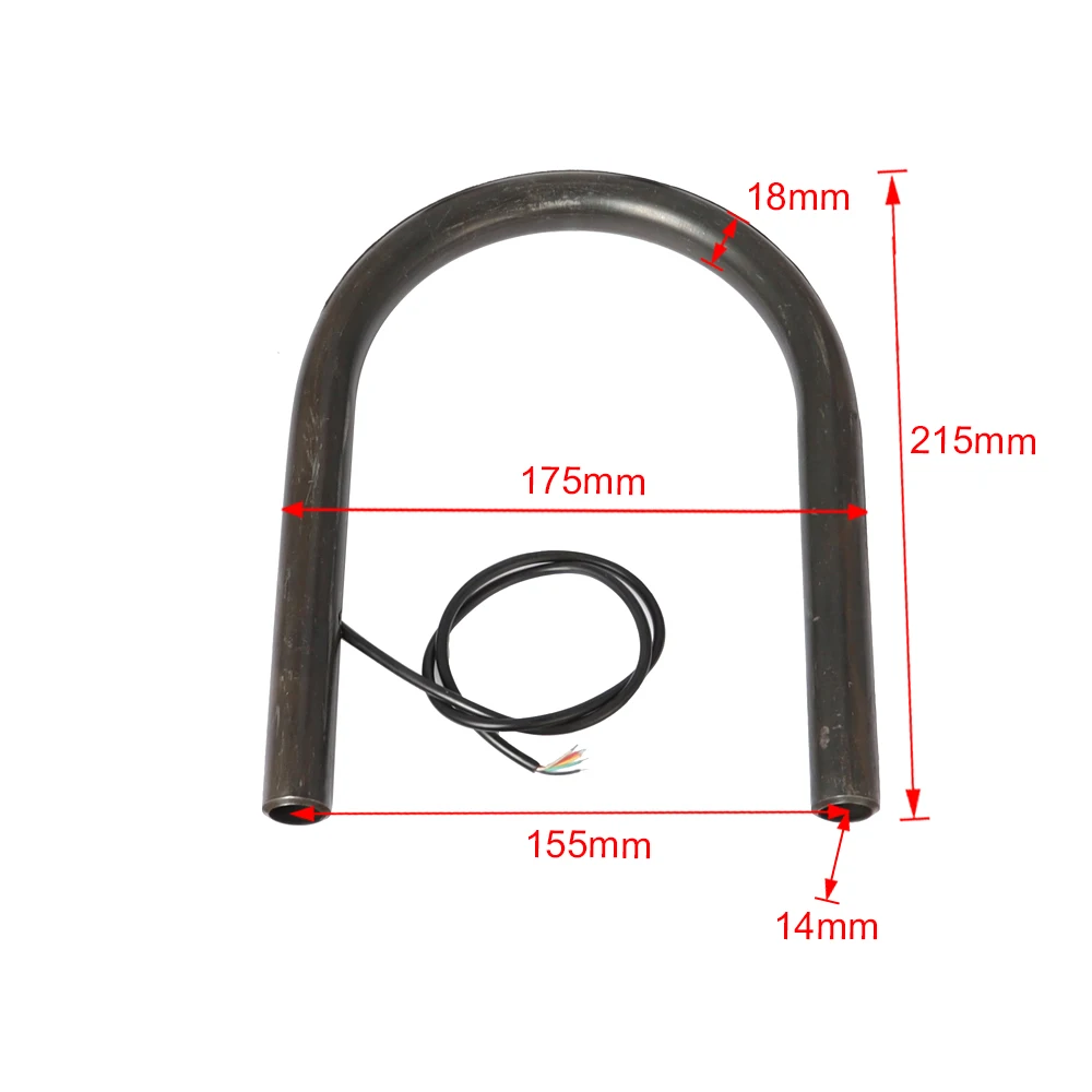 Motorbike 7/8" Flat Upswept Tube Seat Loop Rear Frame Hoop with LED Tail Light Cafe Racer for Honda CB CD Yamaha XS Suzuki GS