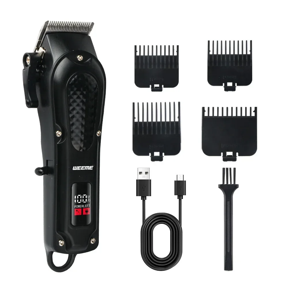 Vintage Men's Electric Hair Clipper Rechargeable Beard Trimmer with Foot Hair Trimmer Kit USB Fast Charging Hair Clipper