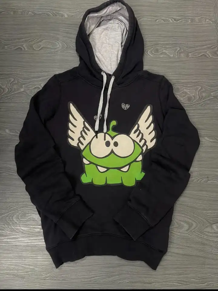 Harajuku Casual Cartoon Print Hoodies Men Grunge Streetwear Sweatshirt Tops Goth Y2k Oversized Hoodie Tracksuit Men Clothing