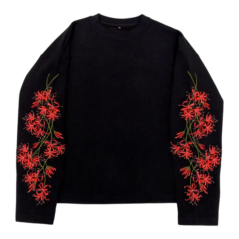 I Only Want Baddies Longsleeve Casual Long Sleeved Y2K Fashion Harajuku Knit Round Neck Sweatshirt Retro Unisex Streetwear Tops