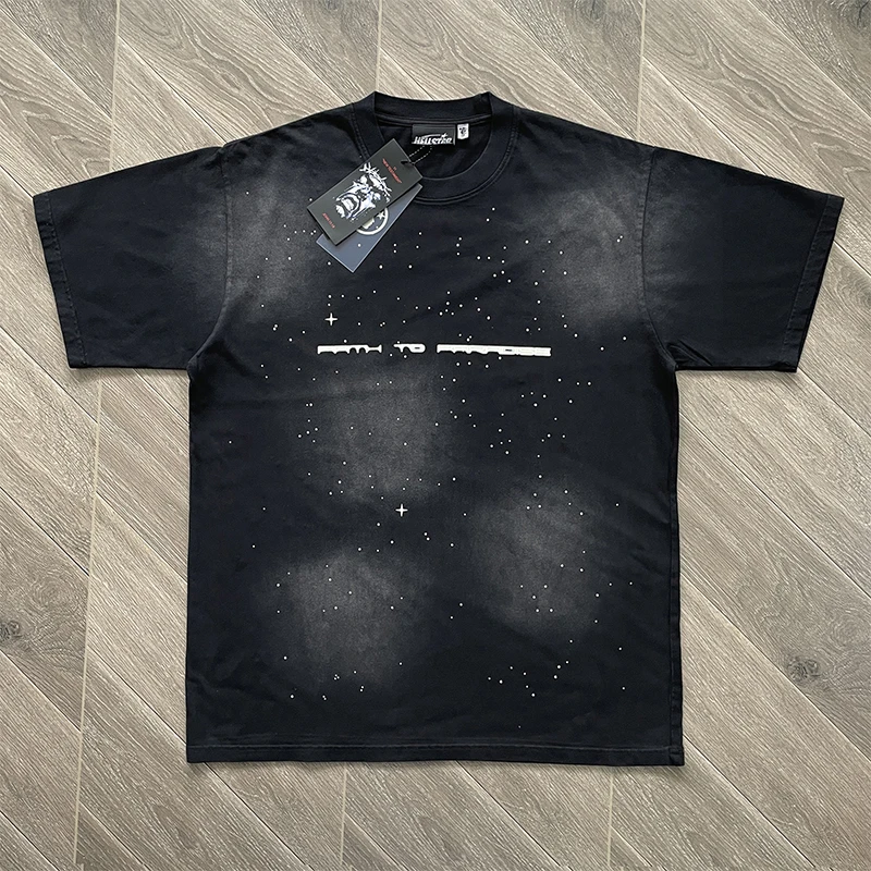 Small Hot Diamond Washing Water Pure Cotton Washing Water Short-Sleeved T-Shirt