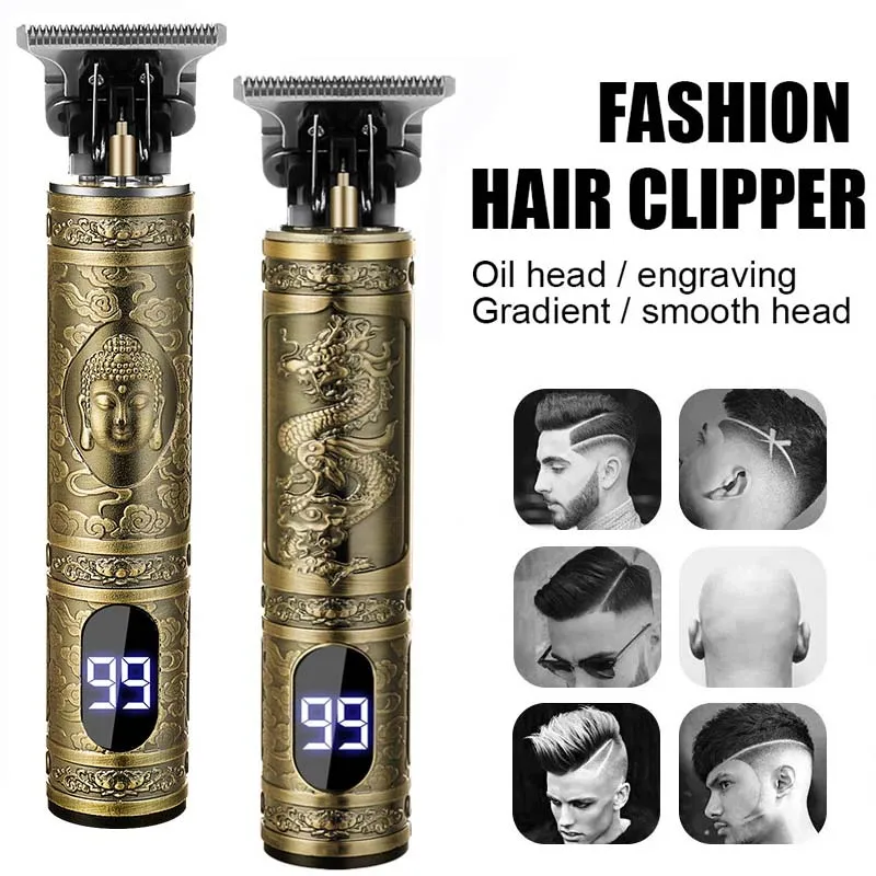 New Hair Clipper For Men's Beard Shaver Professional Version of Wireless Electric Hair Trimmer Retro T9 Hair Cutting Machine