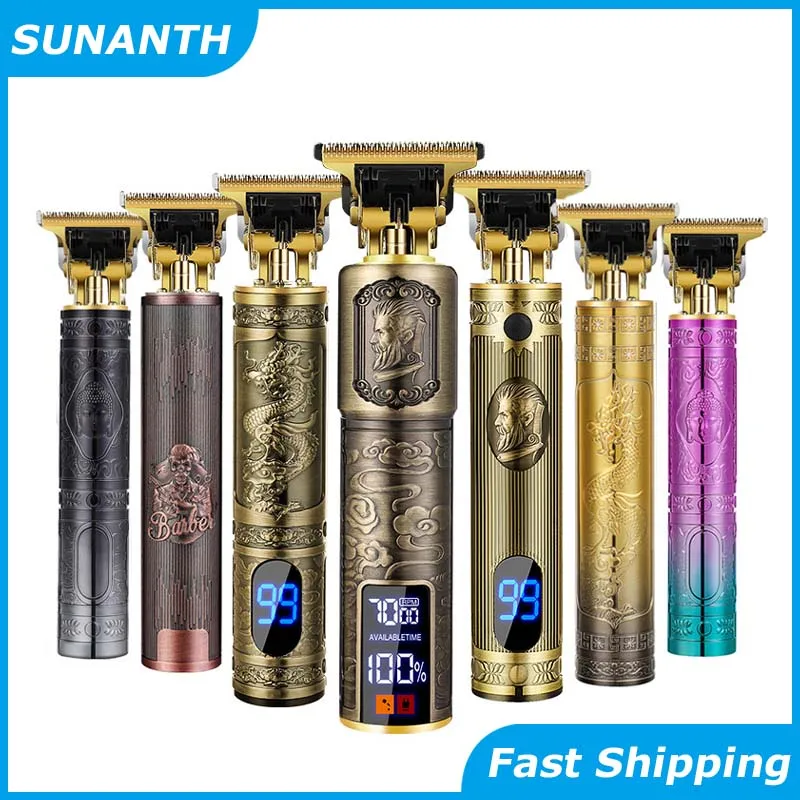 New Hair Clipper For Men's Beard Shaver Professional Version of Wireless Electric Hair Trimmer Retro T9 Hair Cutting Machine