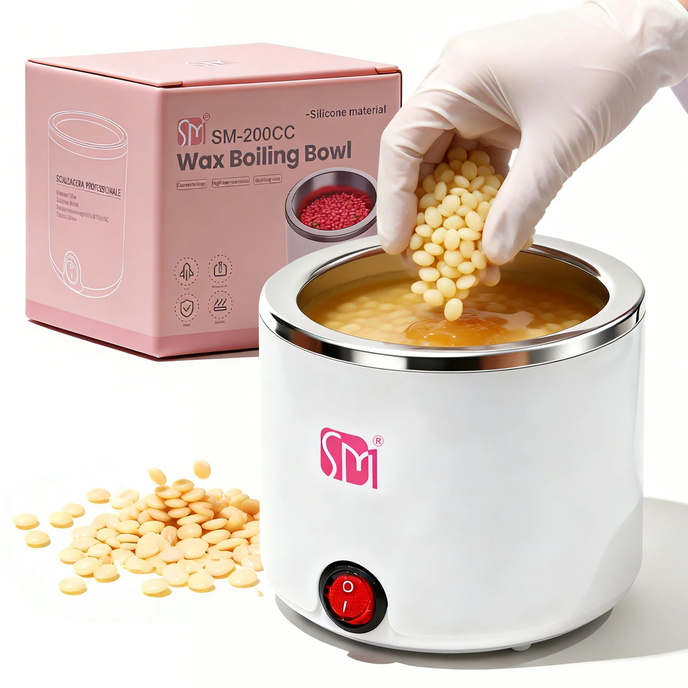 Professional Waxing Wax Warmer for Hair Removal Quick Heating Wax Melt Warmer Easy to Use at Home Waxing Kit for Women Use