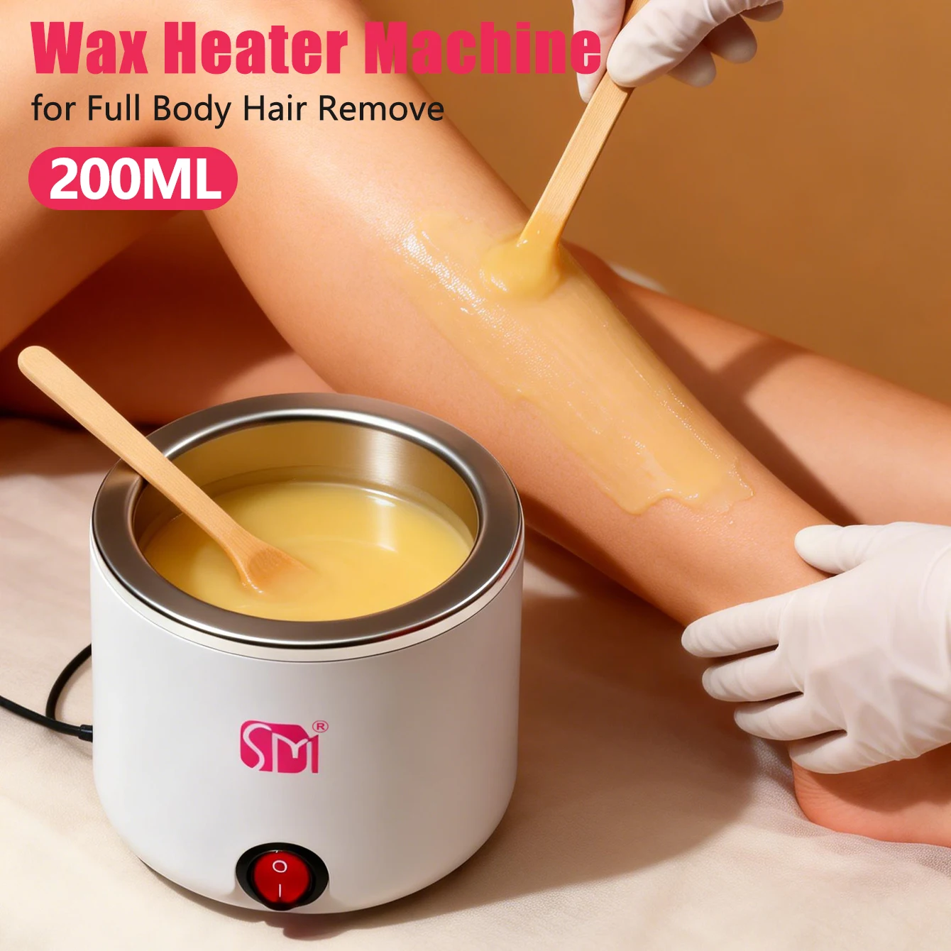 Professional Waxing Wax Warmer for Hair Removal Quick Heating Wax Melt Warmer Easy to Use at Home Waxing Kit for Women Use