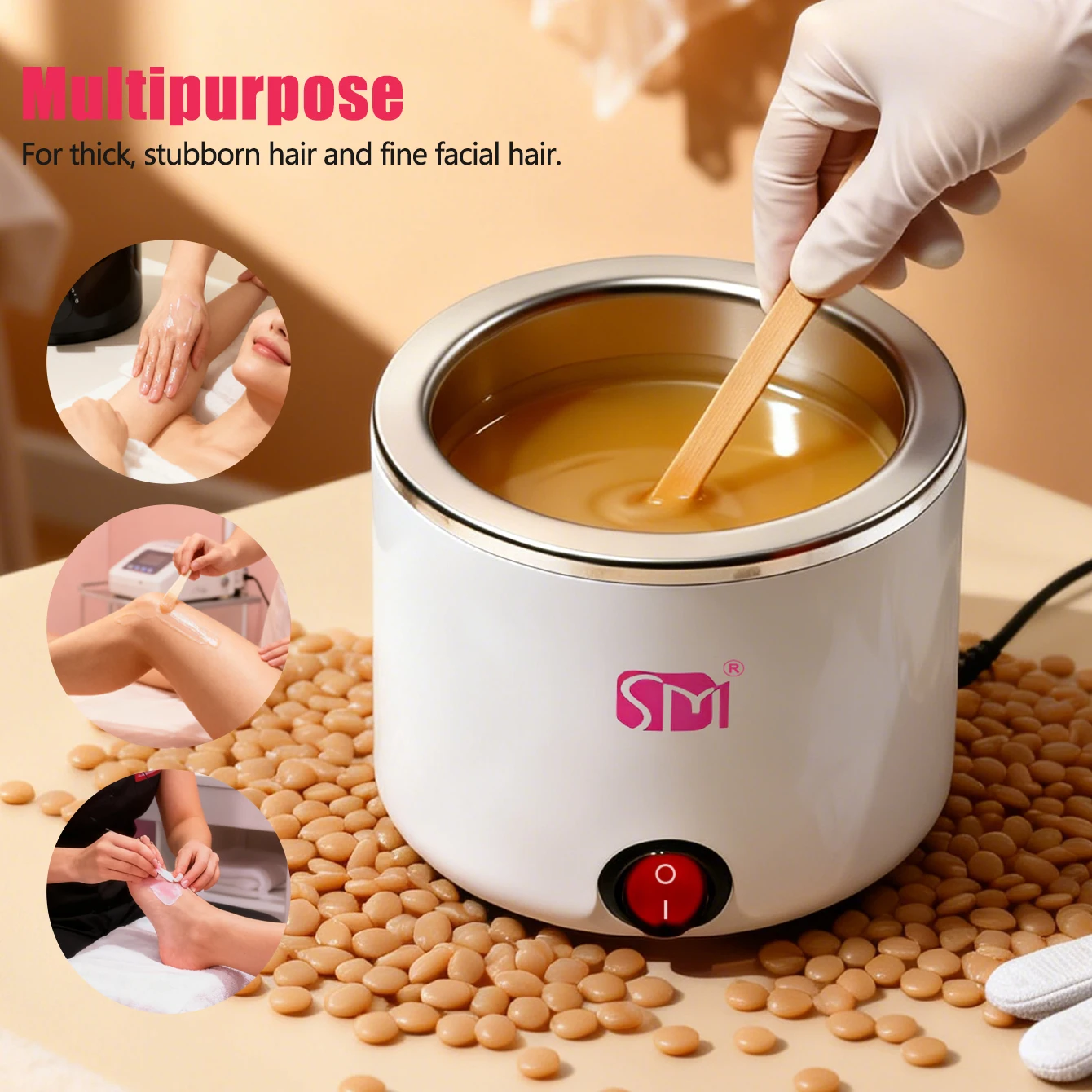 Professional Waxing Wax Warmer for Hair Removal Quick Heating Wax Melt Warmer Easy to Use at Home Waxing Kit for Women Use