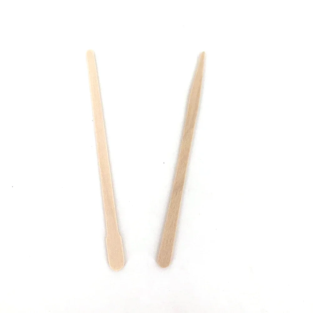 New Hot 100pcs/pack Disposable Wooden Waxing Stick Wax Bean Wiping Wax Tool Disposable Hair Removal Beauty Body Beauty Tool