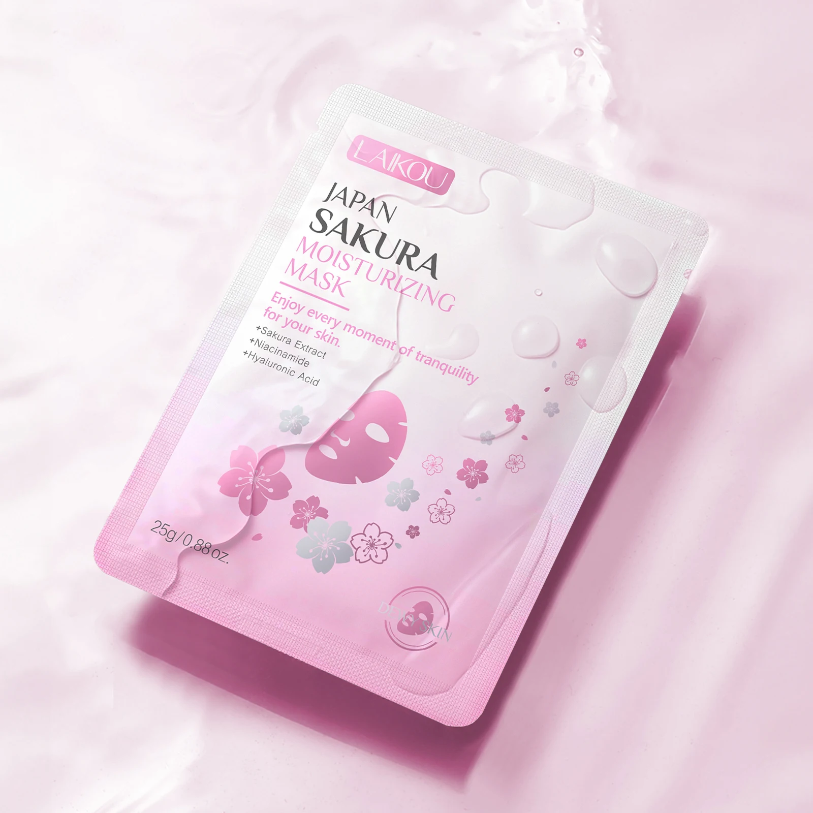 LAIKOU Japan Sakura Skin Care Set Hydrating Lip Mask Moisturizing And Soothing for Dry Skin