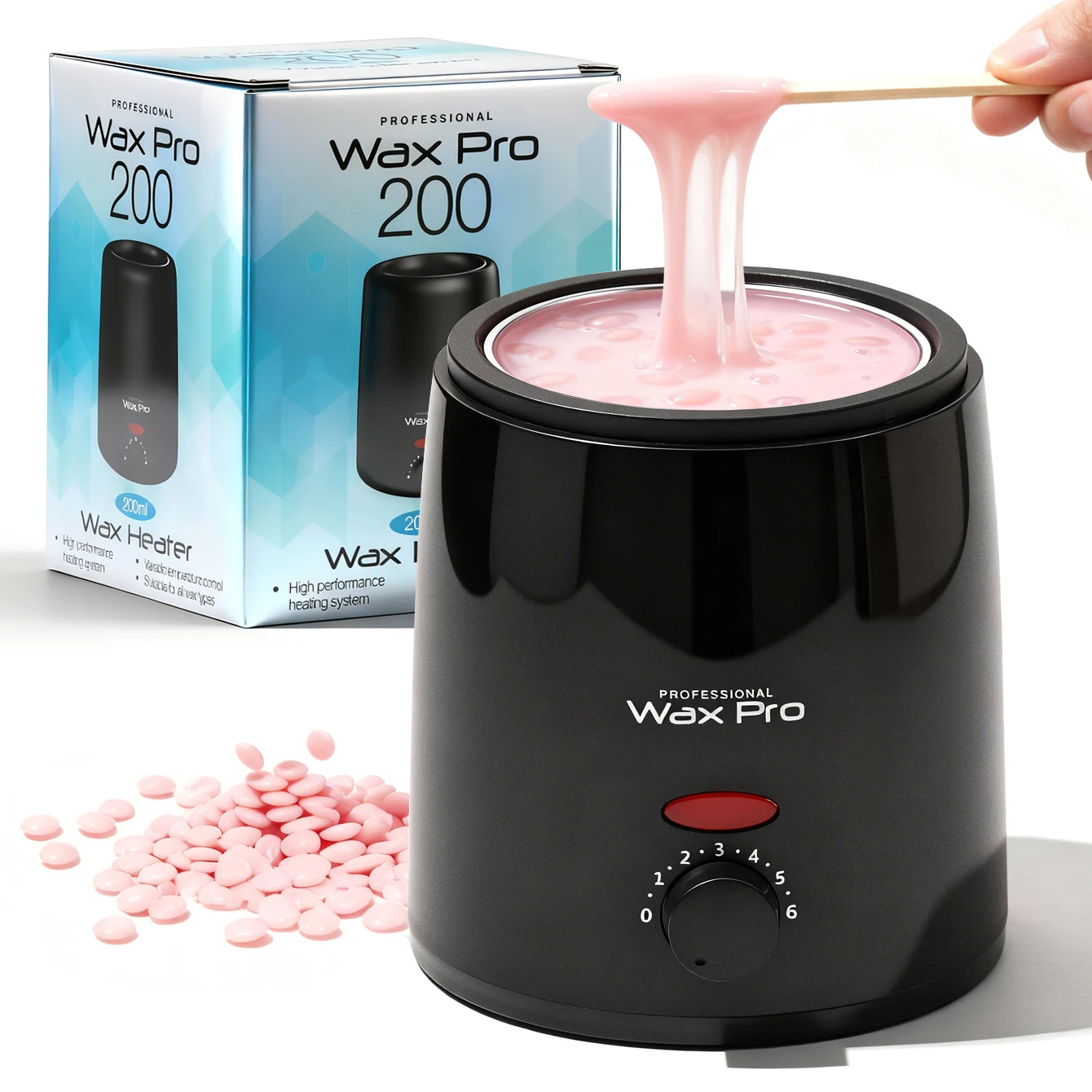 Temperature Wax Heater Control Wax Melting Furnace Adjustable Temperature Rapid Heating Easy to Clean The Whole Body Epilator