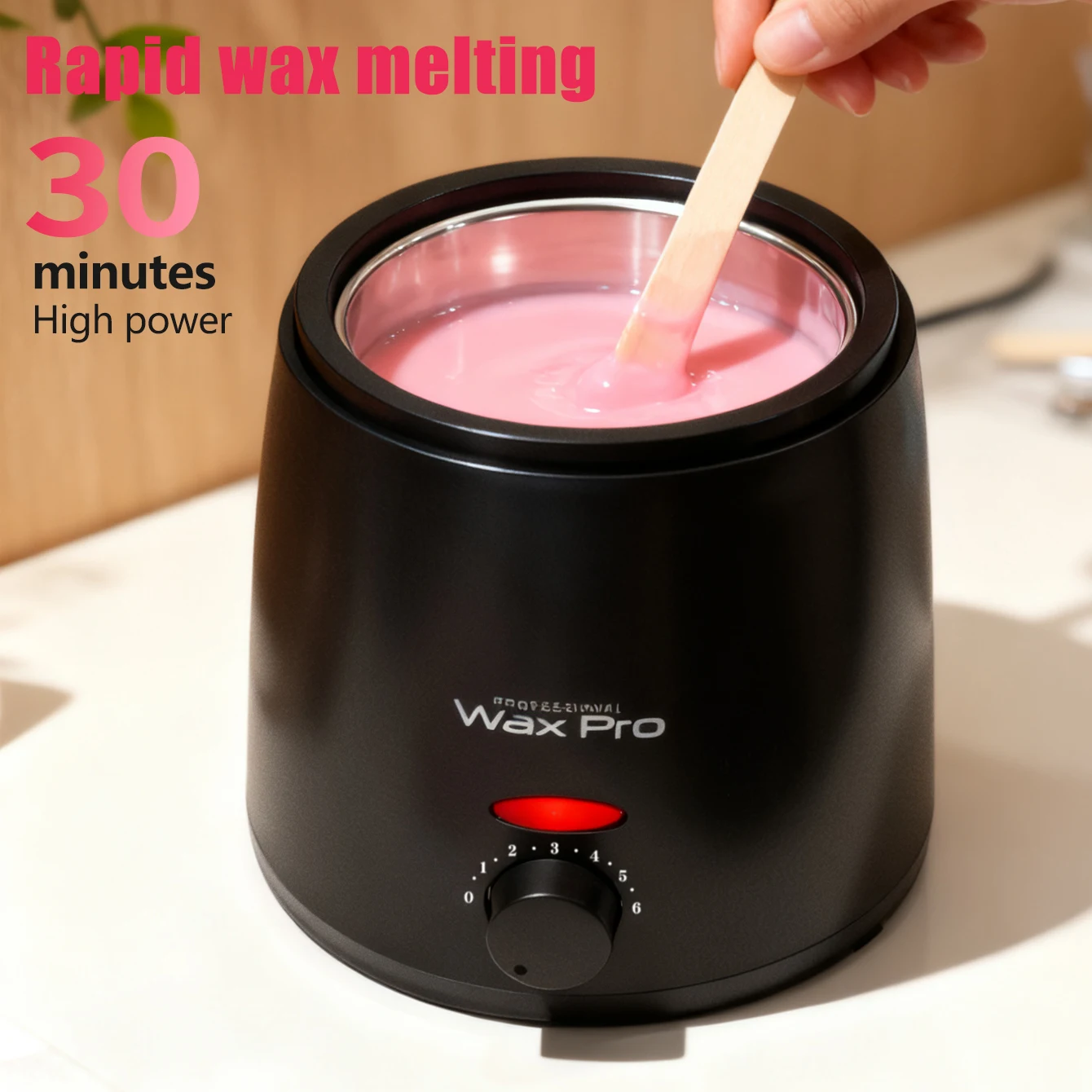 Temperature Wax Heater Control Wax Melting Furnace Adjustable Temperature Rapid Heating Easy to Clean The Whole Body Epilator