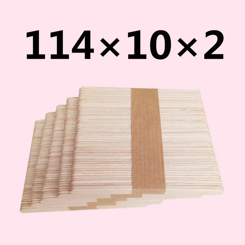 50/100PC Disposable Waxing Wooden Tongue Depressor Body Hair Removal Stick Tongue Depressor Wooden Spatulas Body Wax Waxing