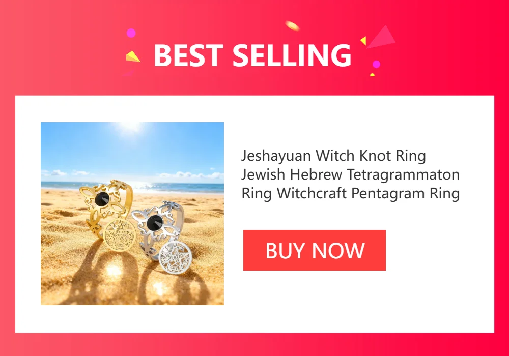 Jeshayuan Witchcraft Pentagram Anklet For Women Jewish Hebrew Tetragrammaton Anklet Witch Knot Anklets Amulet Jewelry Gift