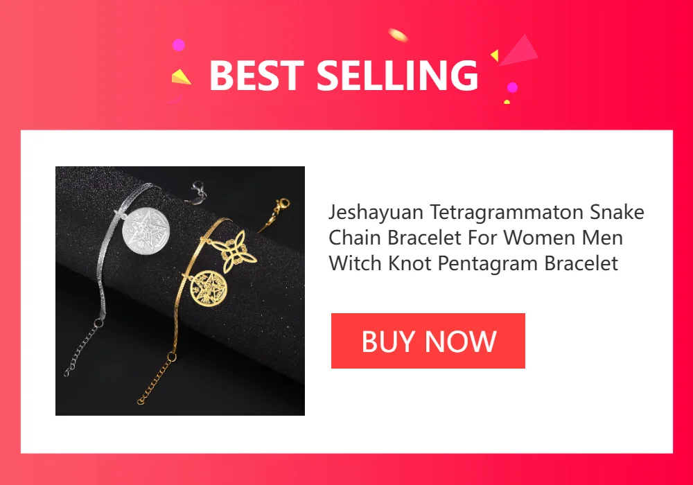 Jeshayuan Witchcraft Pentagram Anklet For Women Jewish Hebrew Tetragrammaton Anklet Witch Knot Anklets Amulet Jewelry Gift