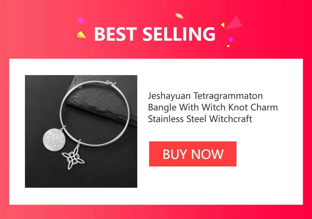 Jeshayuan Witchcraft Pentagram Anklet For Women Jewish Hebrew Tetragrammaton Anklet Witch Knot Anklets Amulet Jewelry Gift