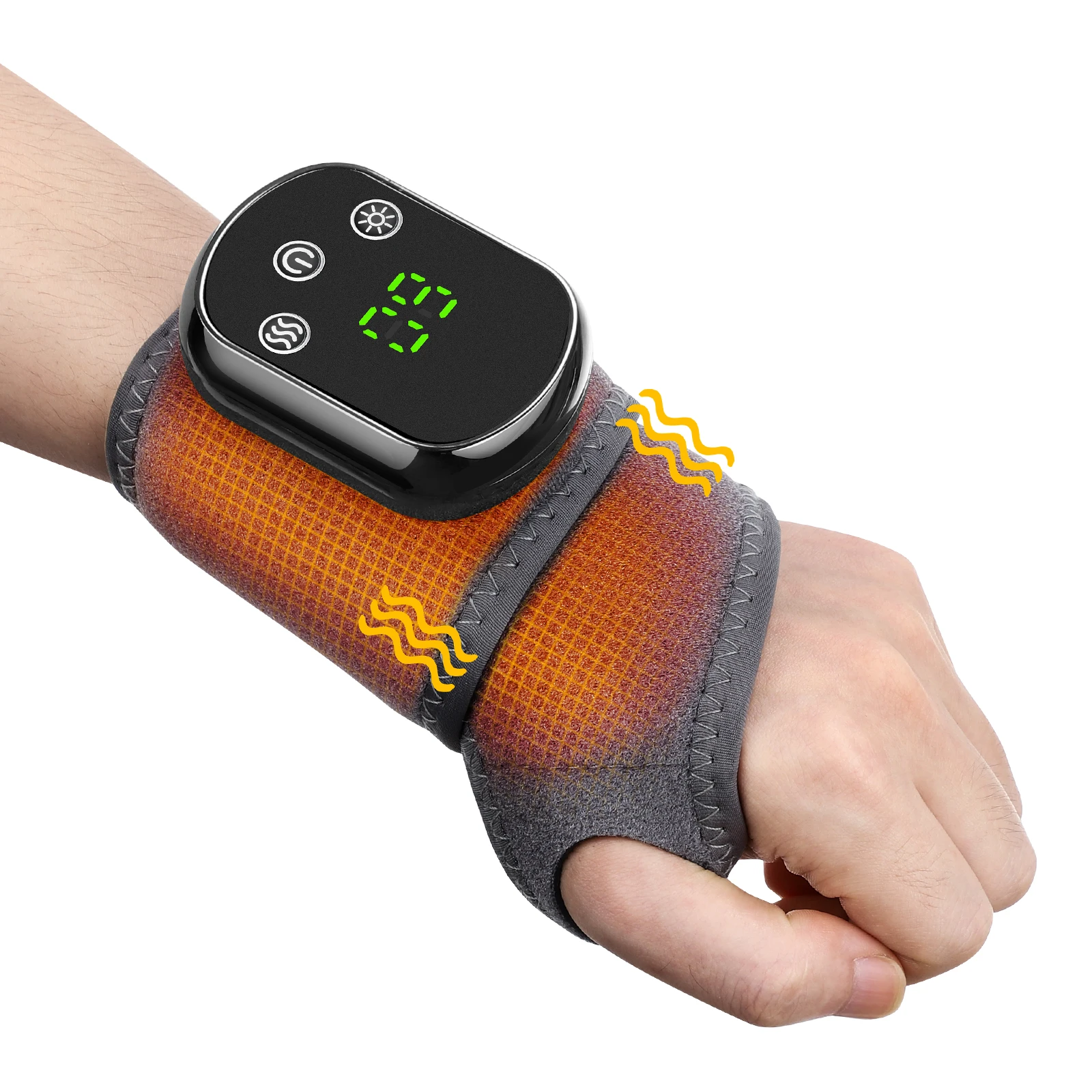 Electric Foot Ankle Massager Heating Foot Vibration Relaxation Brace Belt Plantar Joint Sprain Ankle Support Massager