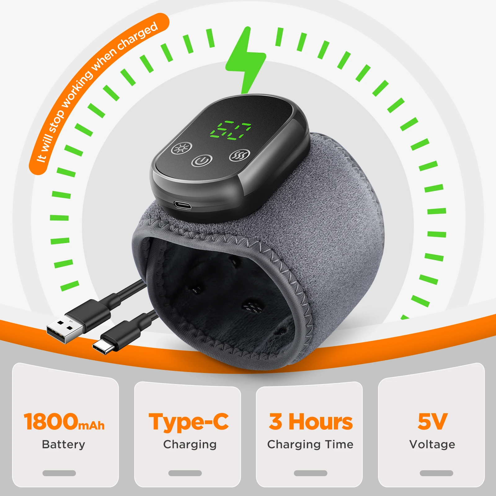 Electric Foot Ankle Massager Heating Foot Vibration Relaxation Brace Belt Plantar Joint Sprain Ankle Support Massager