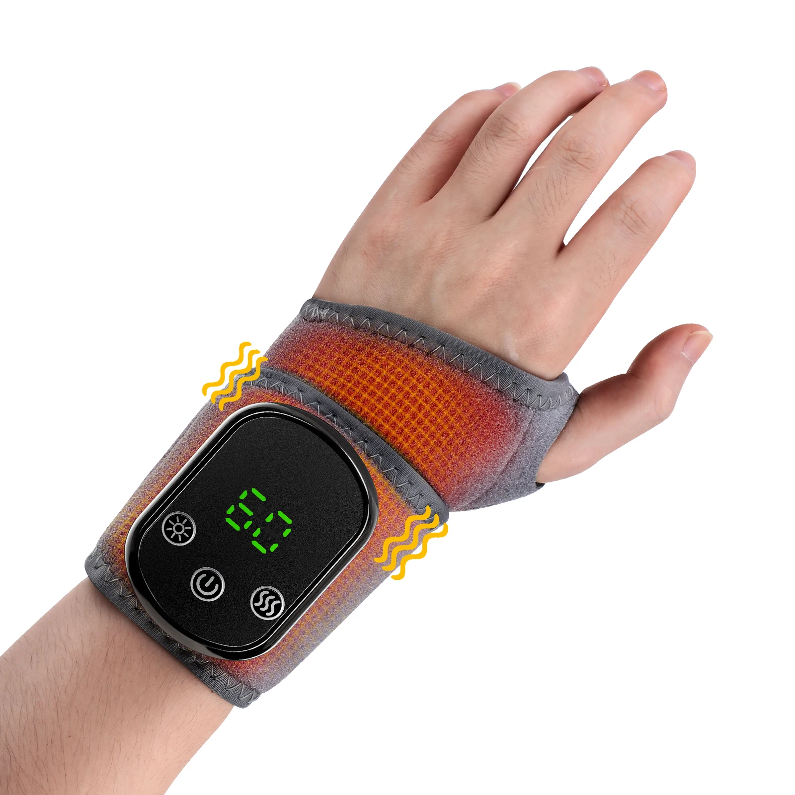 Electric Foot Ankle Massager Heating Foot Vibration Relaxation Brace Belt Plantar Joint Sprain Ankle Support Massager