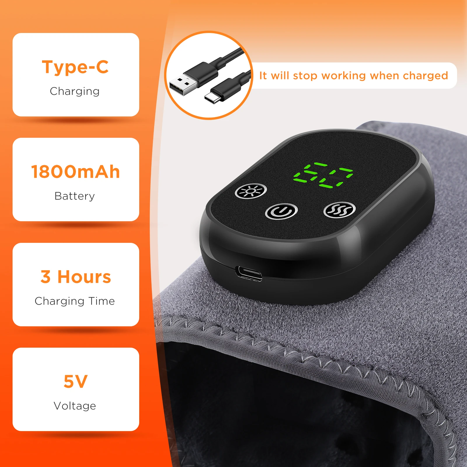 Electric Foot Ankle Massager Heating Foot Vibration Relaxation Brace Belt Plantar Joint Sprain Ankle Support Massager