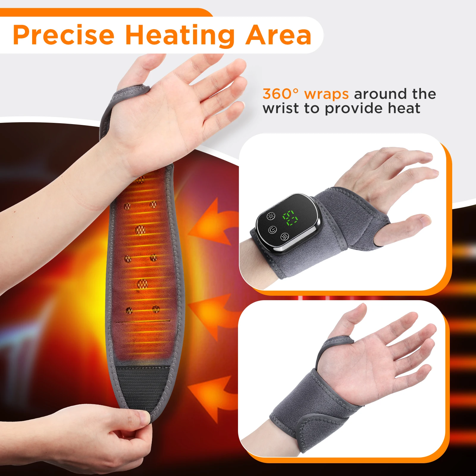 Electric Foot Ankle Massager Heating Foot Vibration Relaxation Brace Belt Plantar Joint Sprain Ankle Support Massager