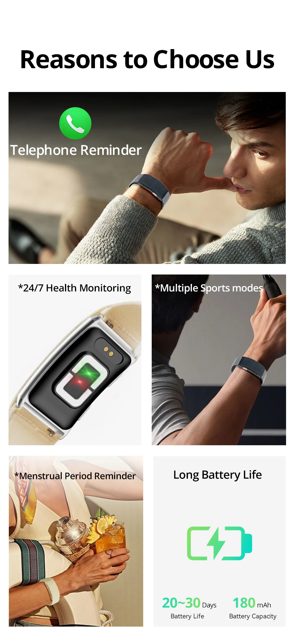 VALDUS VITRO ECG Smart Bracelet Heart Rate Blood Pressure Waterproof Long Battery Life Fitness SOS 2026 New NO Screen Smartwatch