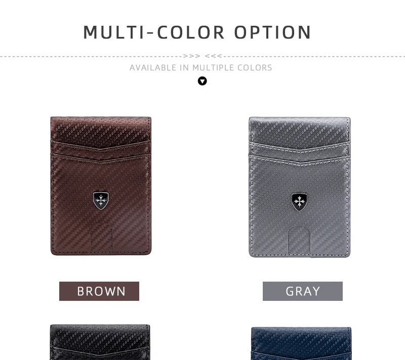 Slim Wallet for Men-Leather Money Clip Mens Wallets-RFID Blocking Front Pocket Bifold Credit Card Holder