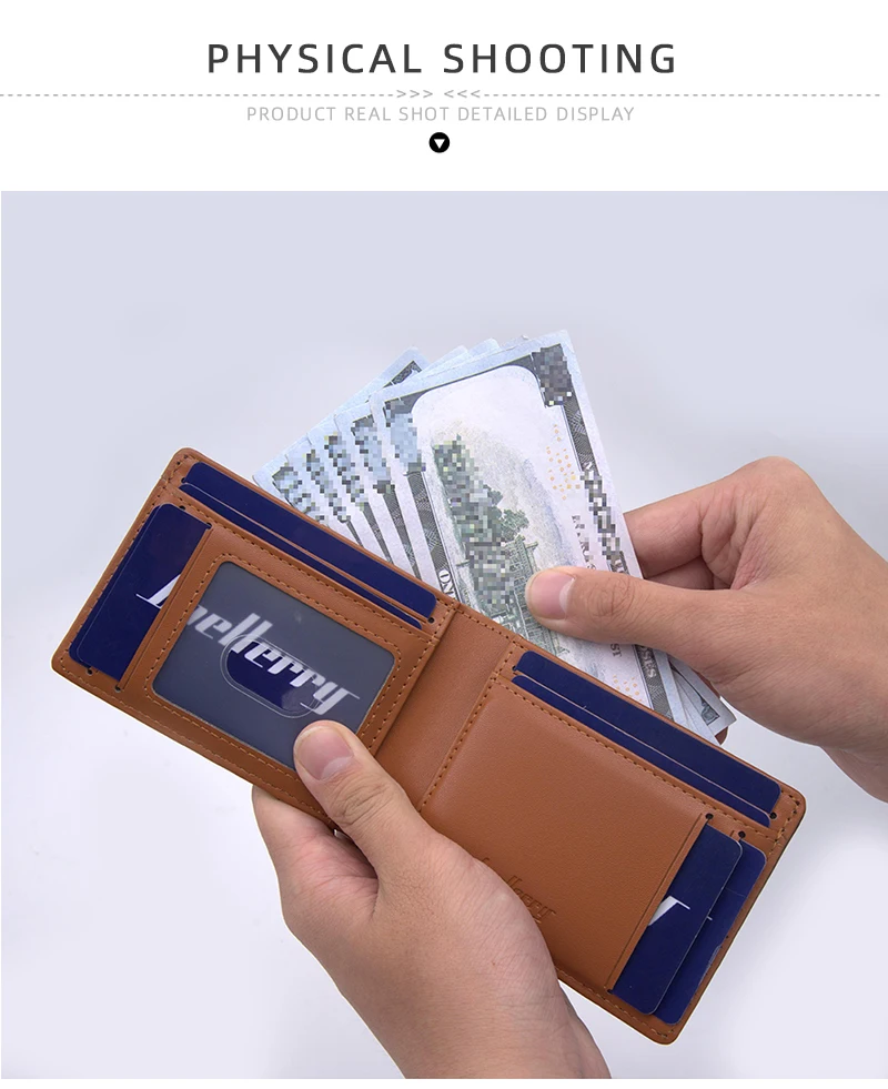 Slim Wallet for Men-Leather Money Clip Mens Wallets-RFID Blocking Front Pocket Bifold Credit Card Holder