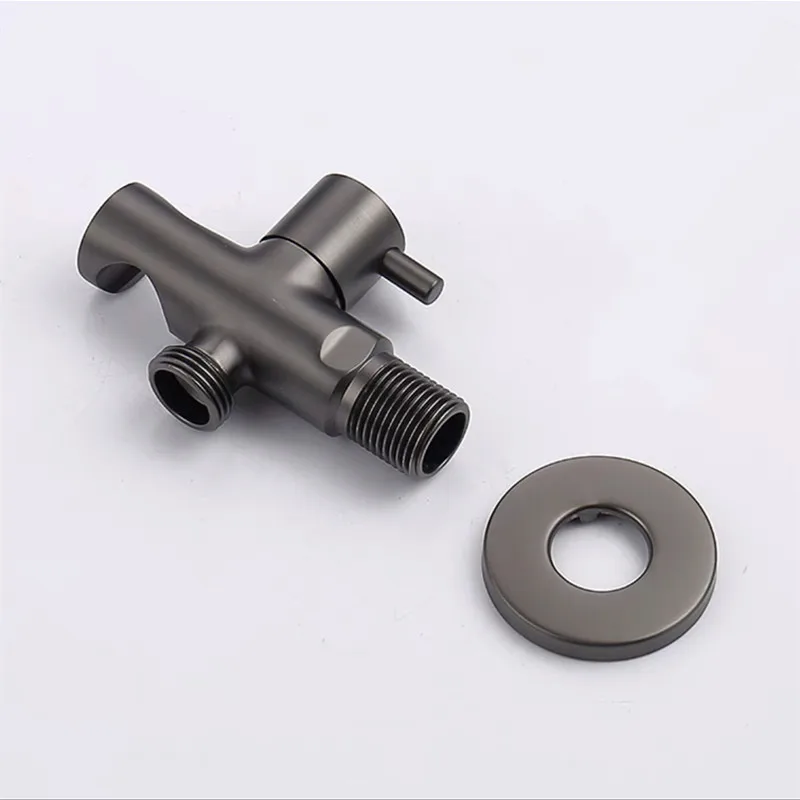 Wall Mounted Toilet Shower Bidet Spray Gun Faucet Set with Spring PVC SS Hose Chrome/Black/Grey Metal Brass for Bathroom