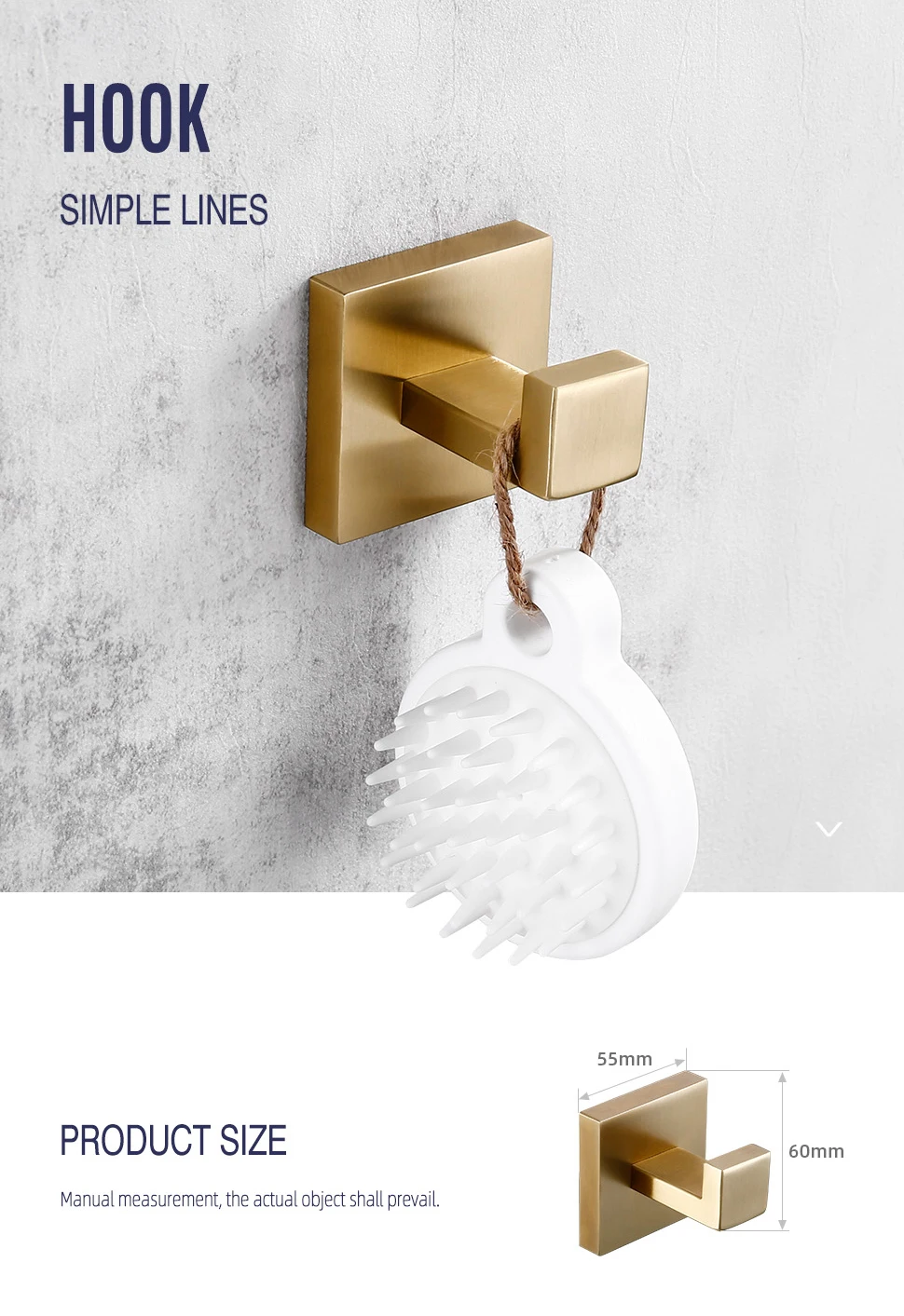 Brushed Gold Bathroom Accessories Set Toilet Brush Holder Toilet Paper Holder Towel Bar Rail Rack Hanger Hook Soap Dish Hardware