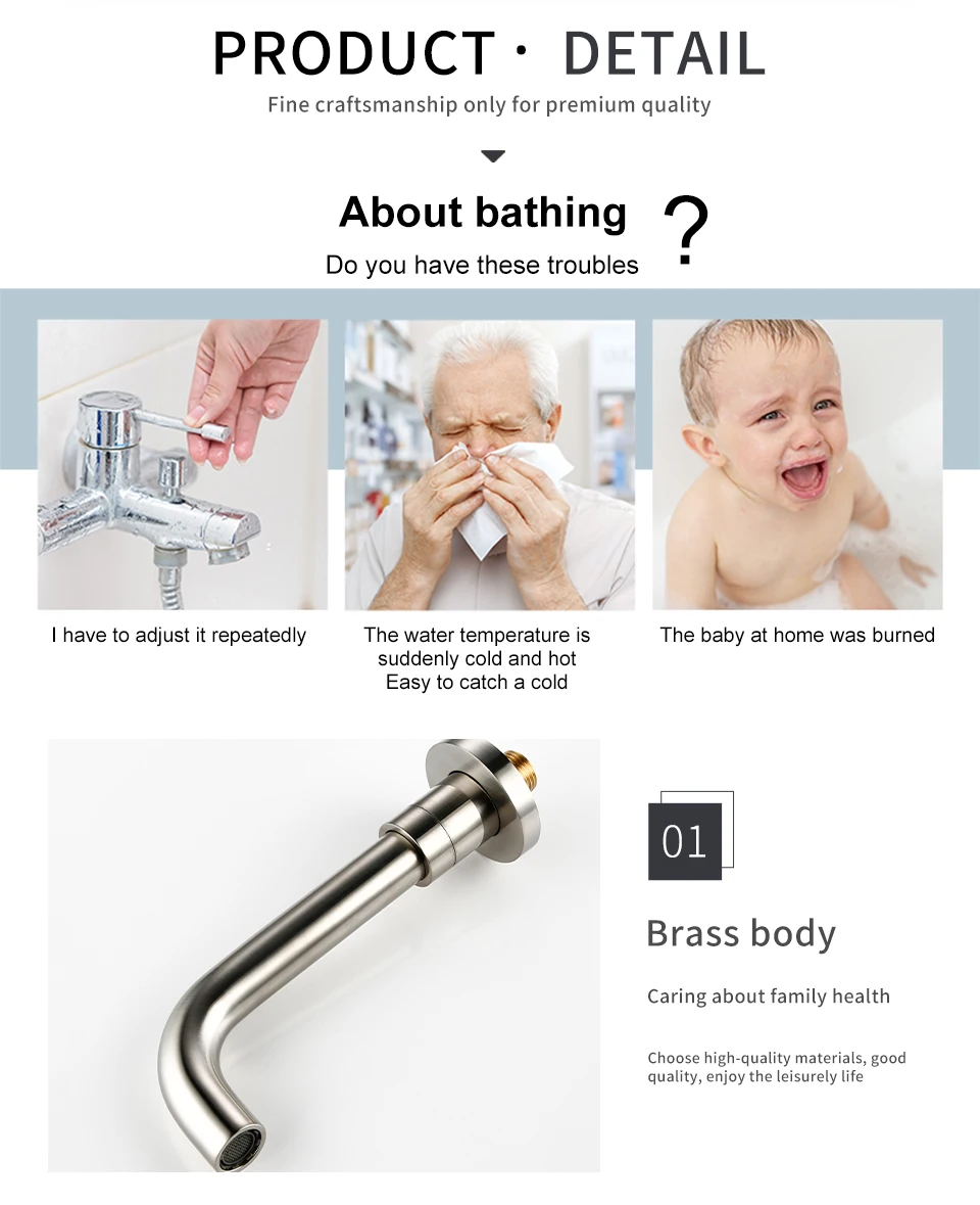 Bagnolux Black Brushed Polished Chrome Stainless Steel Rose Gold Brass Round Bathtub Spout Basin Bathroom Faucet