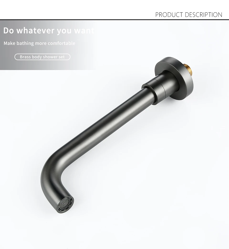 Bagnolux Black Brushed Polished Chrome Stainless Steel Rose Gold Brass Round Bathtub Spout Basin Bathroom Faucet