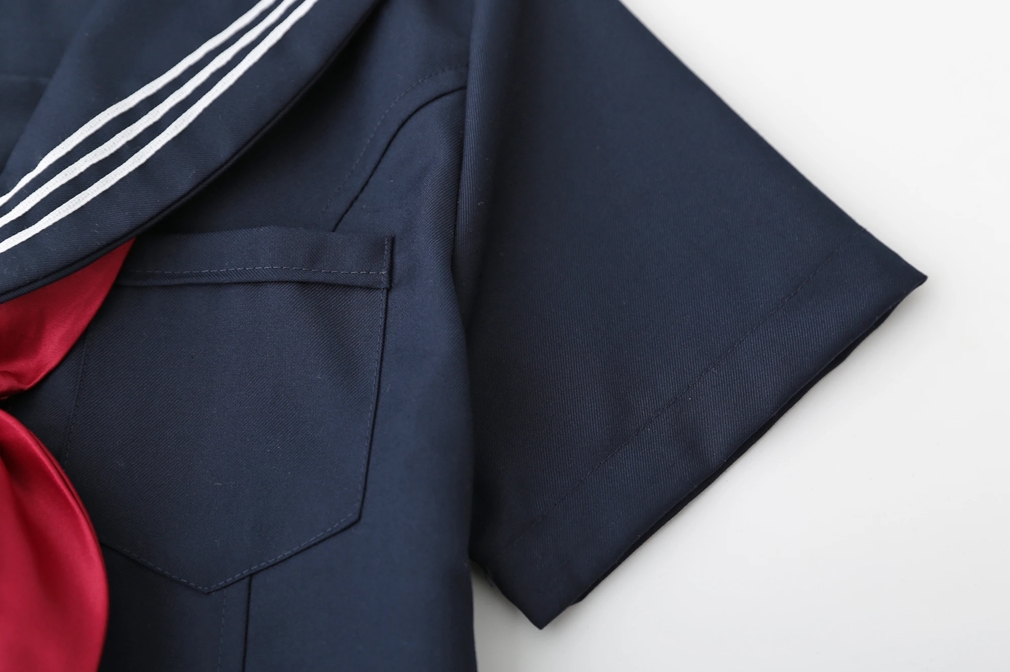 Navy blue JK uniform Autumn Summer Short/long Sleeve Japanese School Uniforms For Girls Sailor Pleated Skirt JK Sets Uniform
