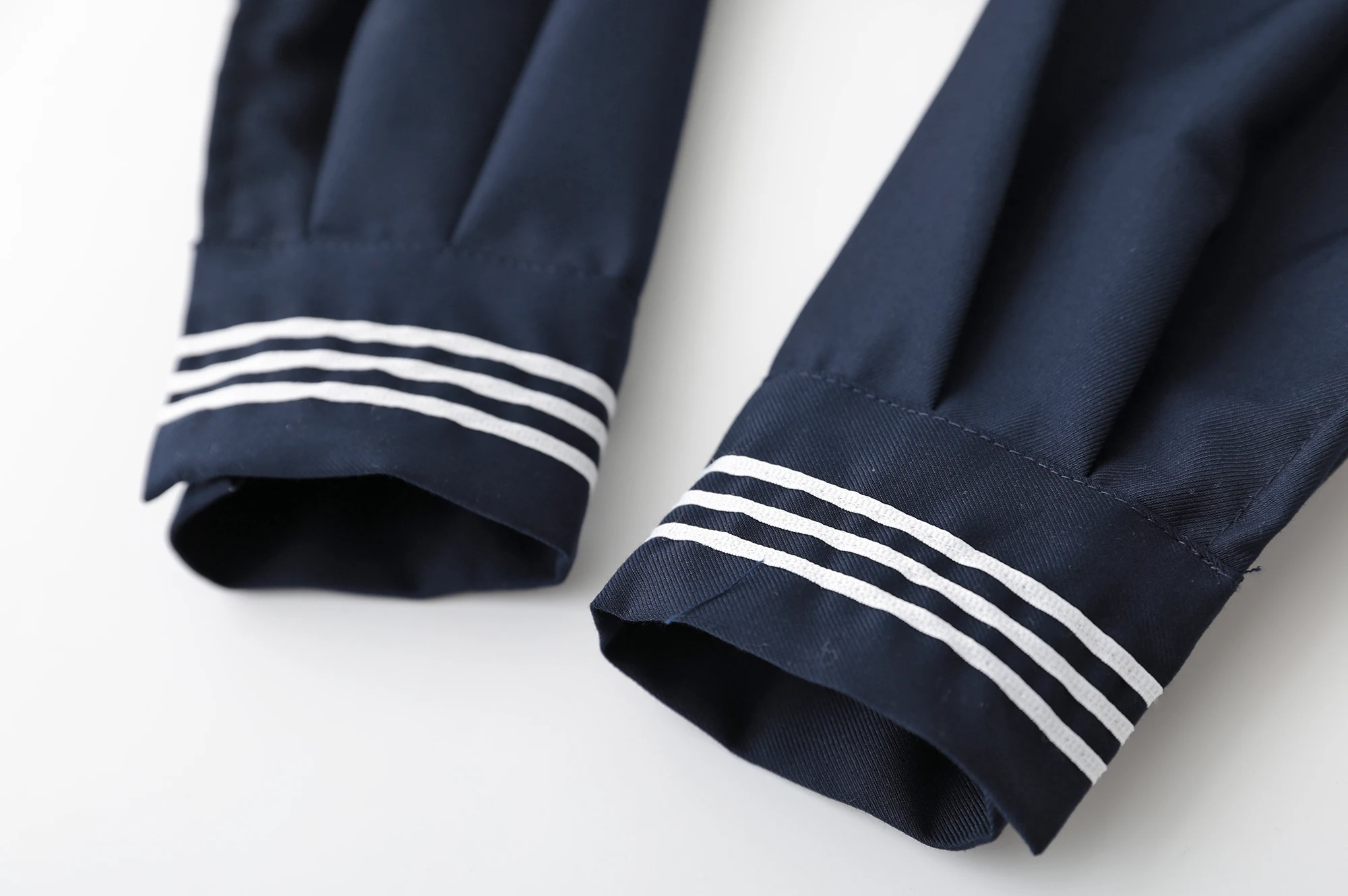 Navy blue JK uniform Autumn Summer Short/long Sleeve Japanese School Uniforms For Girls Sailor Pleated Skirt JK Sets Uniform