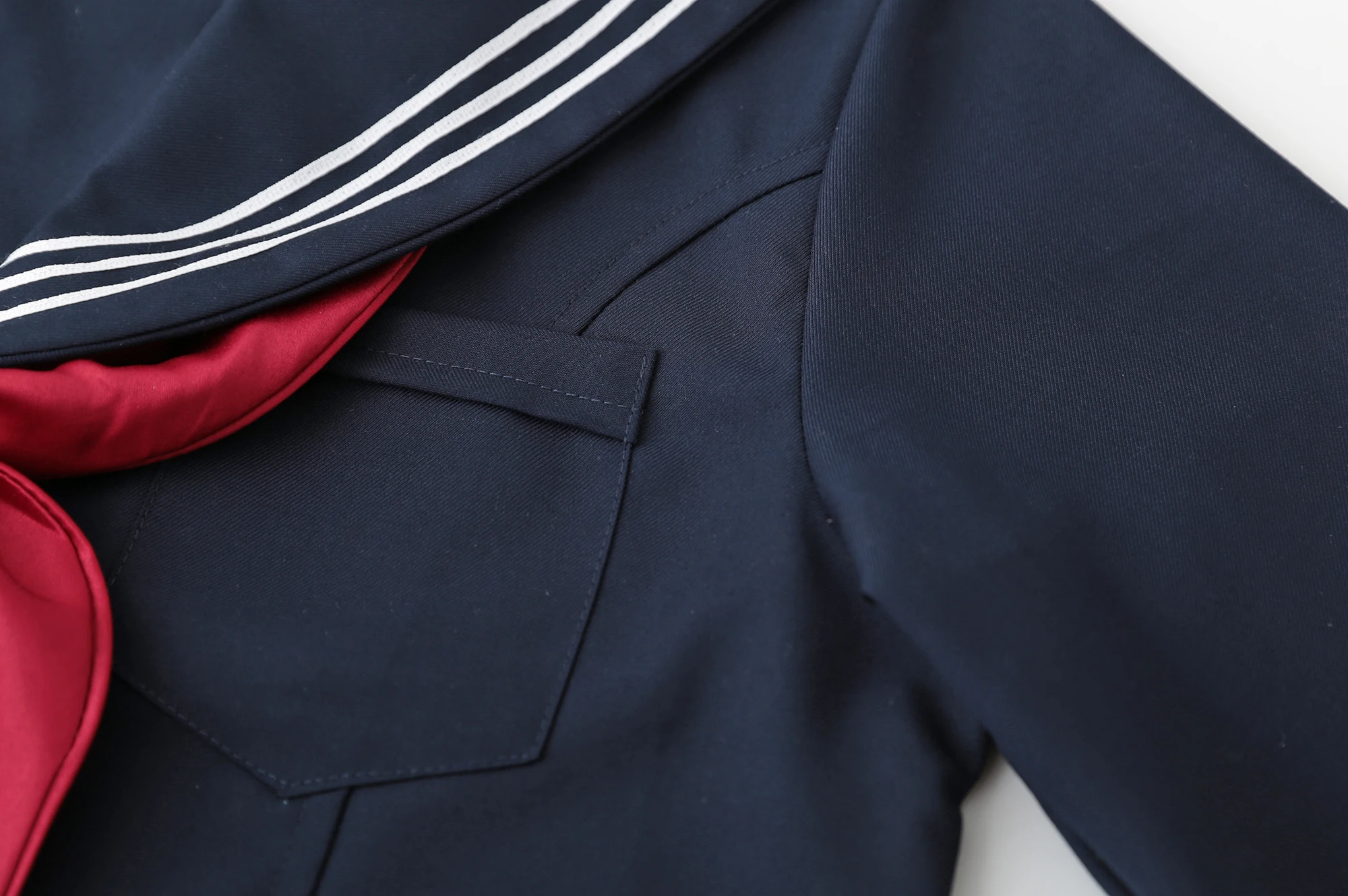 Navy blue JK uniform Autumn Summer Short/long Sleeve Japanese School Uniforms For Girls Sailor Pleated Skirt JK Sets Uniform