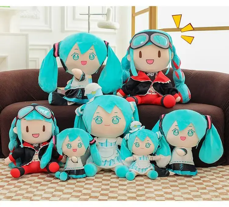Hatsune Miku Fufu Doll Super Large 50cm Plush Doll High-Quality Spot Pillow Decorations Gift Magic Future Doll Pillow
