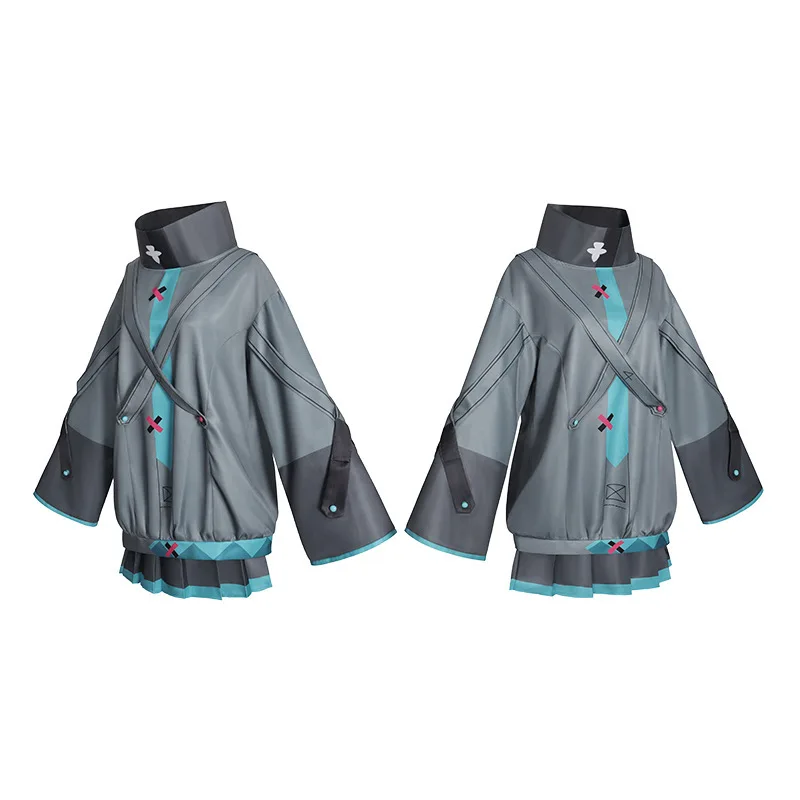 Anime Miku Movie Cosplay Anime Project Sekai Colorful Stage Sad Miku Cosplay Hoodies Halloween Party for Women Cosplay Costume