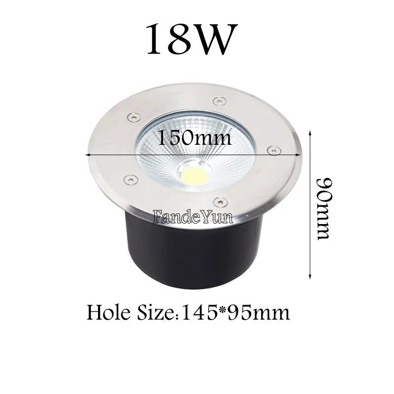 3W 5W 10W 15W Outdoor Buried Garden Path Spot Recessed Inground Lighting 220V DC12V IP67 Waterproof Led Light Garden Underground