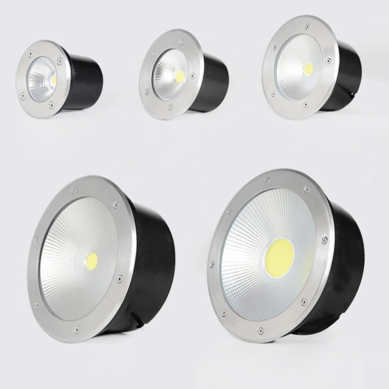 3W 5W 10W 15W Outdoor Buried Garden Path Spot Recessed Inground Lighting 220V DC12V IP67 Waterproof Led Light Garden Underground