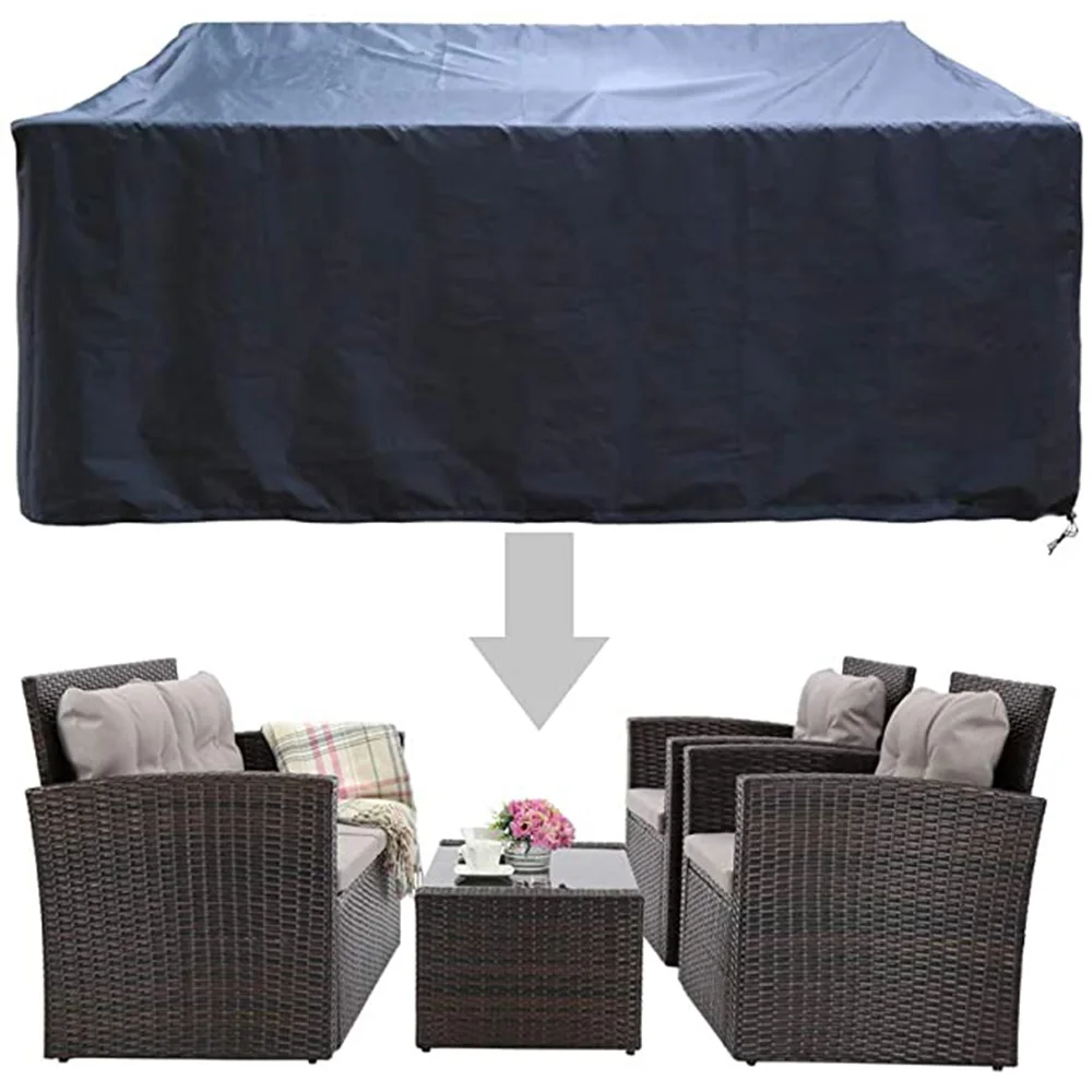 80 Sizes Black Outdoor Patio Garden Furniture Covers Rain Snow Chair covers Sofa Table Chair Dust Waterproof Proof Cover