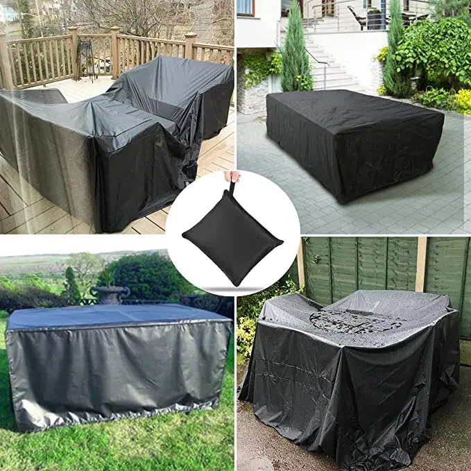 80 Sizes Black Outdoor Patio Garden Furniture Covers Rain Snow Chair covers Sofa Table Chair Dust Waterproof Proof Cover