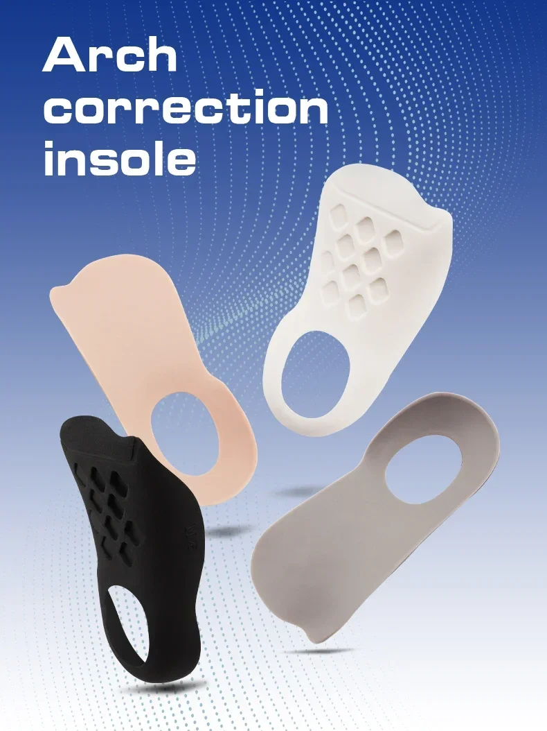 Arch Support Insoles for Shoes, Comfort Shoe Sole Pads, Shock Absorption Shoe Inserts, Unisex Foot Care Insoles, 1 Pair New