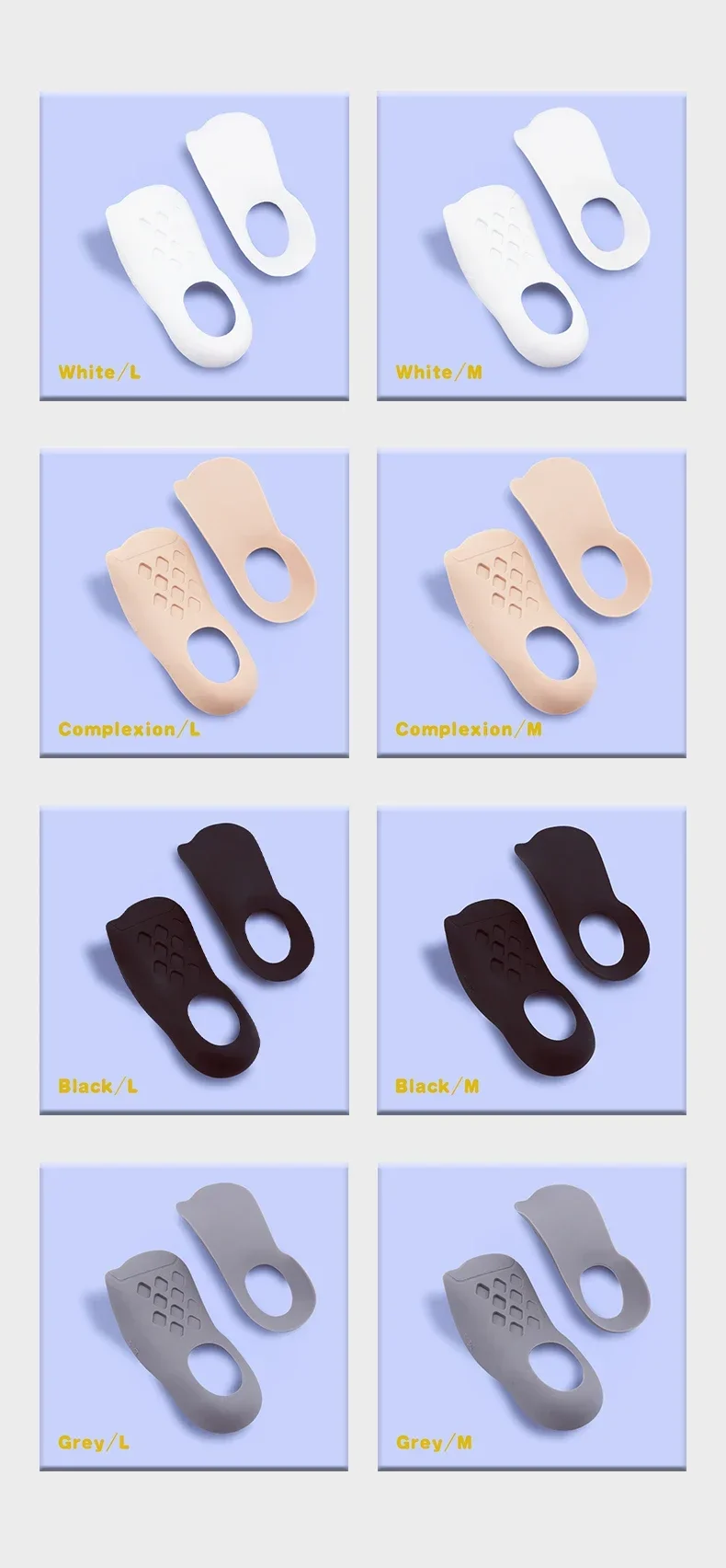Arch Support Insoles for Shoes, Comfort Shoe Sole Pads, Shock Absorption Shoe Inserts, Unisex Foot Care Insoles, 1 Pair New