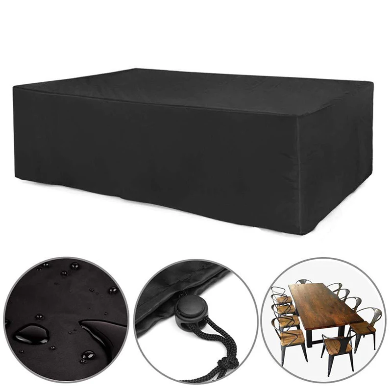 Small Size Waterproof Outdoor Patio Garden Furniture Covers Rain Snow Chair Covers for Sofa Table Chair Dust Proof Cover