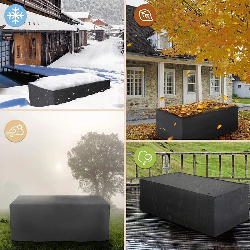 Small Size Waterproof Outdoor Patio Garden Furniture Covers Rain Snow Chair Covers for Sofa Table Chair Dust Proof Cover