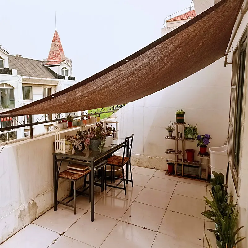 200GSM High Quality Thicken Anti UV HDPE Sun Shading Mesh Home Blacony Fence Netting Screen Gazebo Pergola Sun Sails