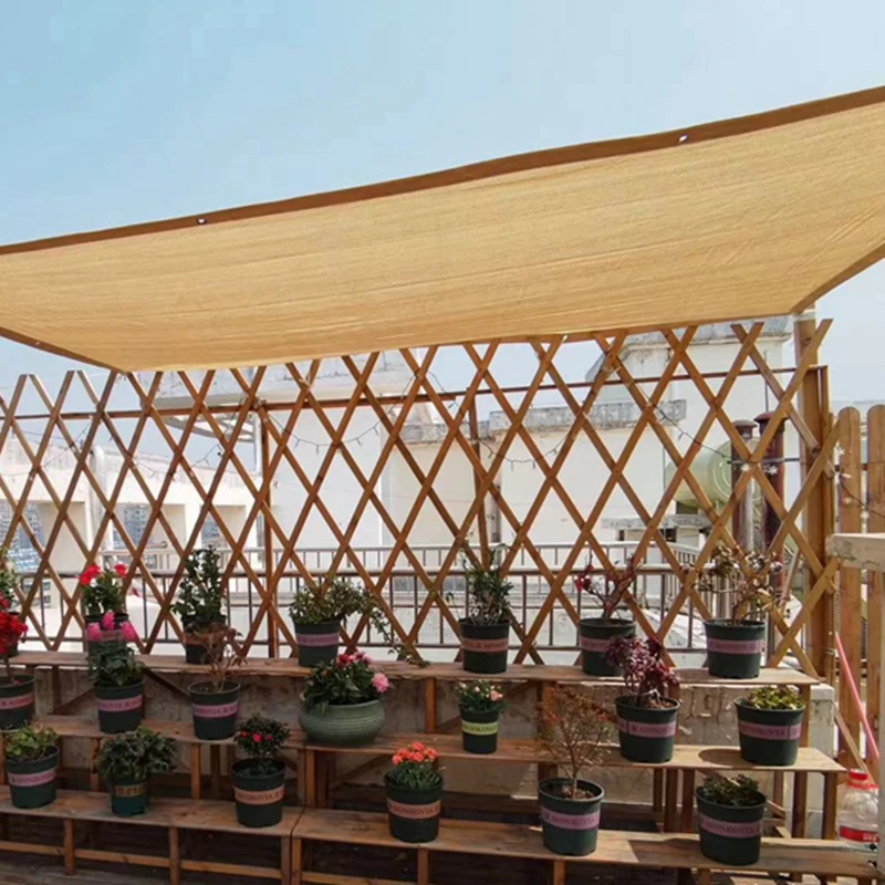 200GSM High Quality Thicken Anti UV HDPE Sun Shading Mesh Home Blacony Fence Netting Screen Gazebo Pergola Sun Sails