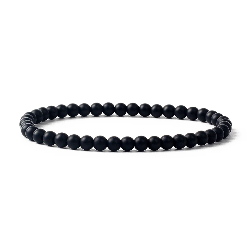 4mm Energy Garnet Bead Bracelet Natural Lapis Lazuli Tiger Eye Stone Bracelet for Men Women Reiki Yoga Bracelet Handmade Jewelry