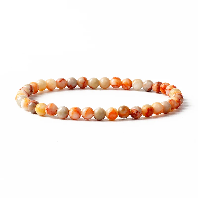 4mm Energy Garnet Bead Bracelet Natural Lapis Lazuli Tiger Eye Stone Bracelet for Men Women Reiki Yoga Bracelet Handmade Jewelry