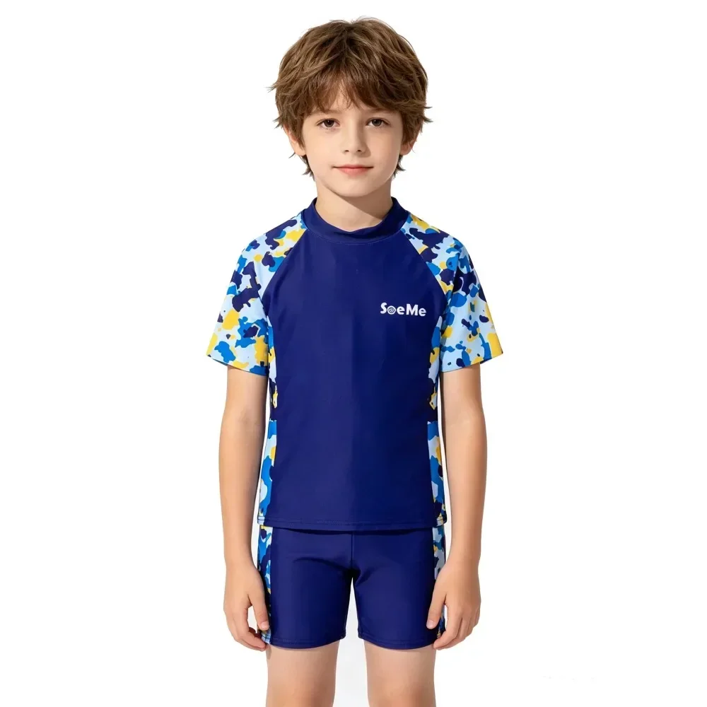Boys Swimming Suits for 24 Months Kids Swimwear Toddler 3 4 5 6 7 8 9 10 11 Years Luxury Dinosaur Child Swimsuit SPF50+ 2pc Set