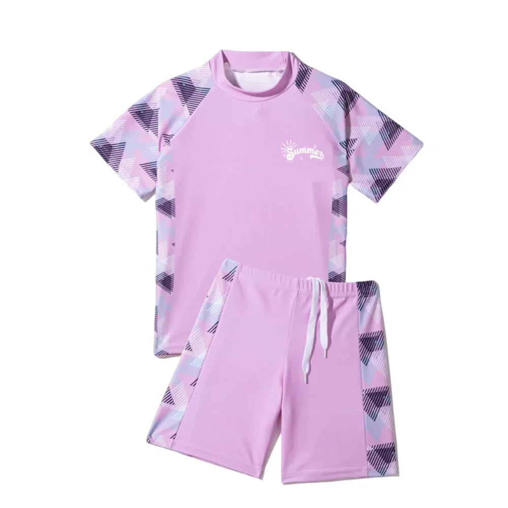 Boys Swimming Suits for 24 Months Kids Swimwear Toddler 3 4 5 6 7 8 9 10 11 Years Luxury Dinosaur Child Swimsuit SPF50+ 2pc Set