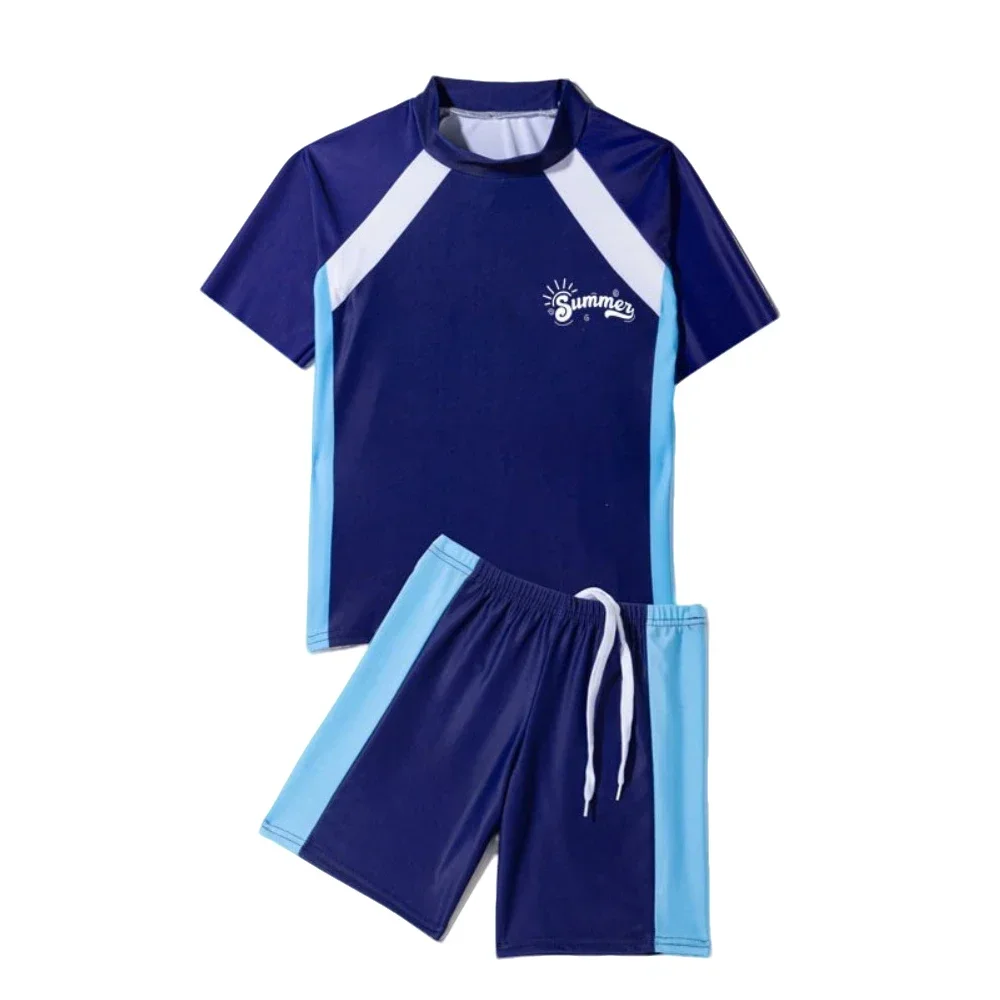 Boys Swimming Suits for 24 Months Kids Swimwear Toddler 3 4 5 6 7 8 9 10 11 Years Luxury Dinosaur Child Swimsuit SPF50+ 2pc Set